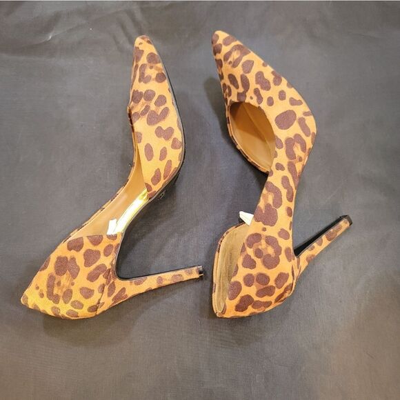 BRAND NEW MOSSIMO ANIMAL PRINT D'ORSAY POINTED TOE SLIP-ON HIGH HEEL PUMP - Picture 13 of 13